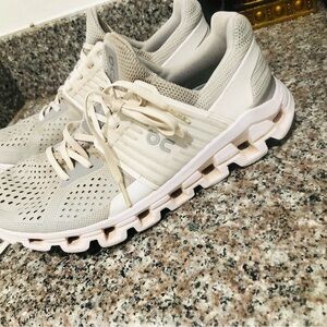 On Running Women's Beige Athletic Shoes